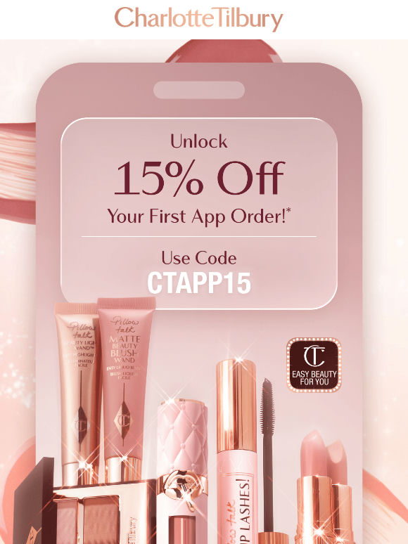 15% Off Your First App Order! 📲💖
