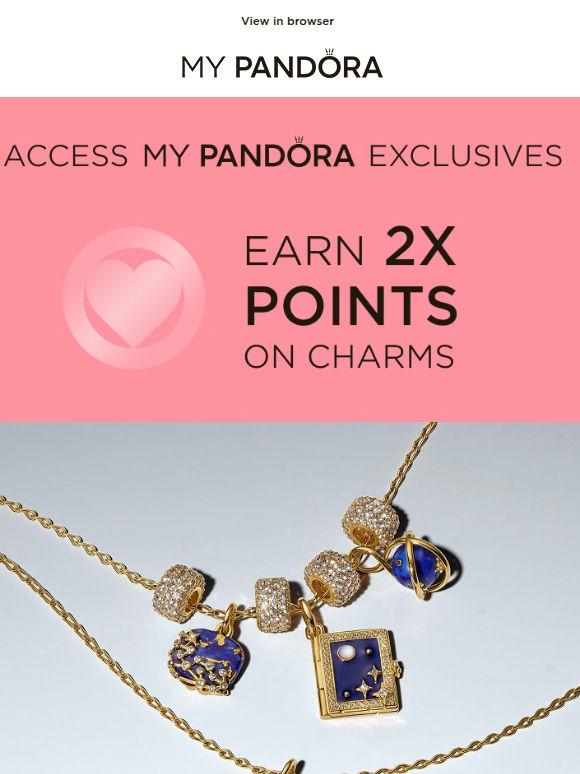 Double Points on Charms Starts Now!