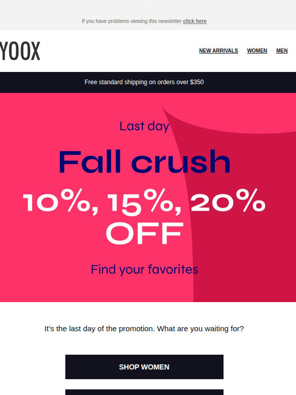 Last day to get 10%, 15%, 20% OFF🍁