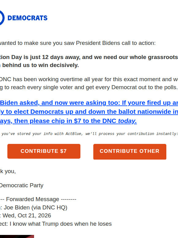 Did you see this message from Joe Biden: