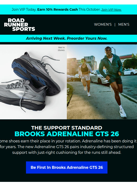 Brooks Fans: Your Next Adrenaline Is Almost Here