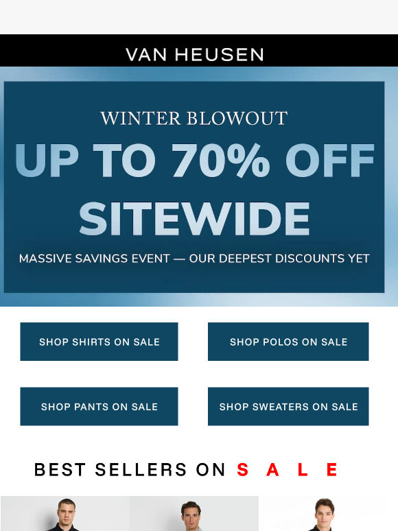 → up to 70% OFF SITEWIDE starts now