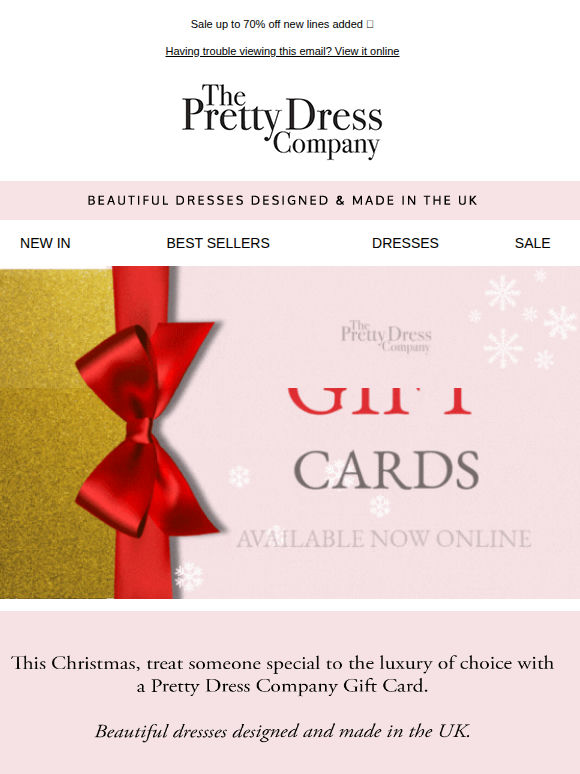 Gift Cards – last minute gifts 🎁