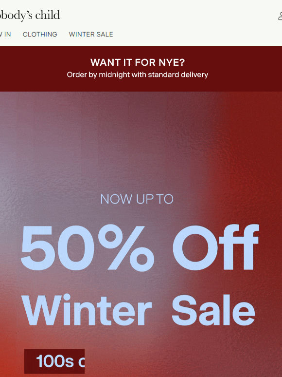 Up to 50% off the styles you love