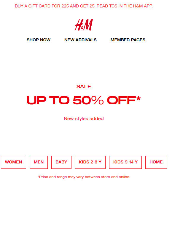 Up to 50% off | Sale