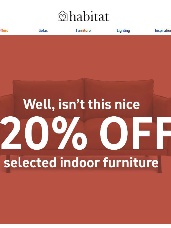 We couldn’t resist, 20% saving is back