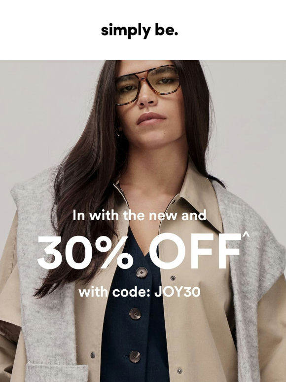 NEW + 30% off looks great on YOU 👀