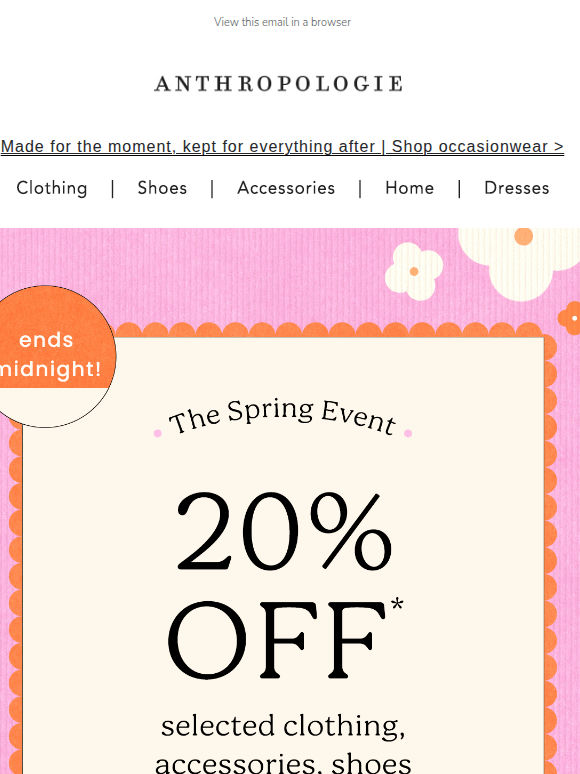 Goodbyes are hard. 20% off ENDS MIDNIGHT