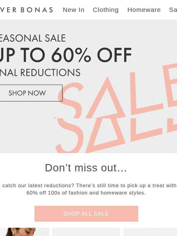 Did you miss our sale?