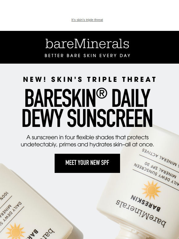 NEW! BARESKIN® Daily Dewy Mineral SPF 30