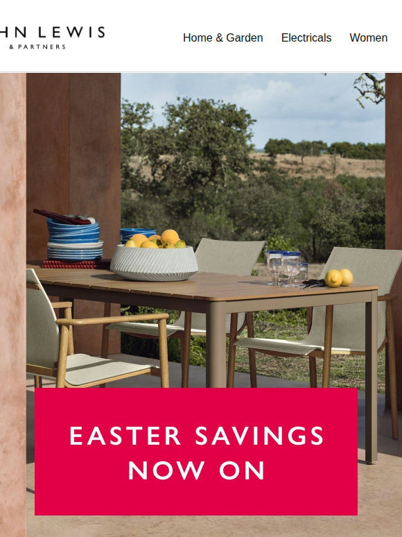 Treat yourself this Easter with 20% off selected Home