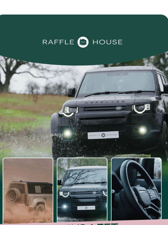 7 days until the £60k Land Rover Early Bird Draw