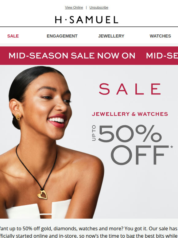 Our sale is now on