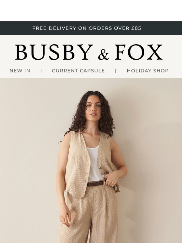 Just landed | Easy, breezy linen