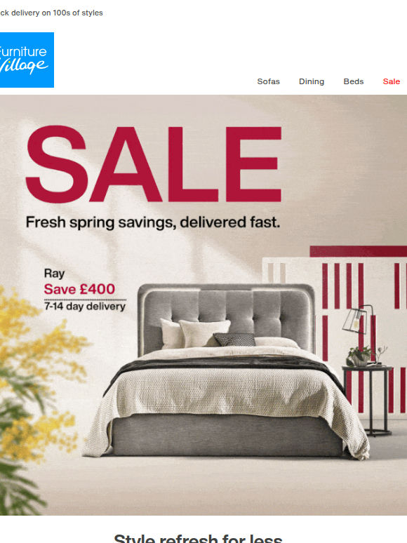 Hello, fresh spring savings ☀️