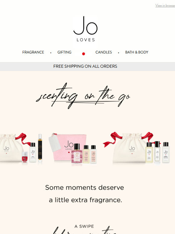 Fragrance Made to Travel