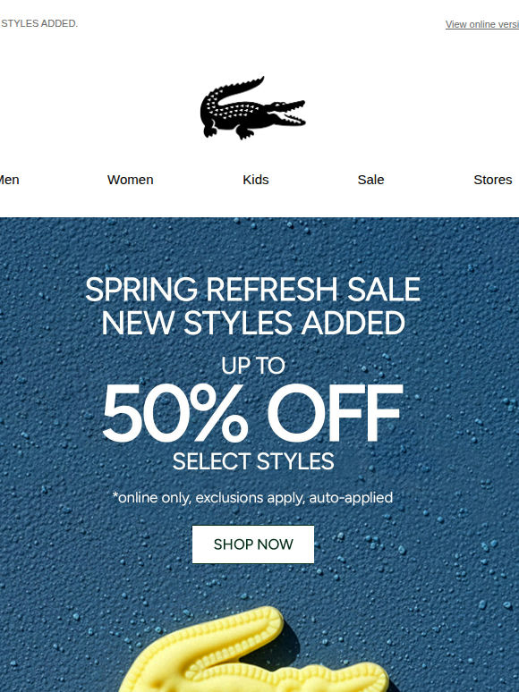 Spring Refresh Sale.