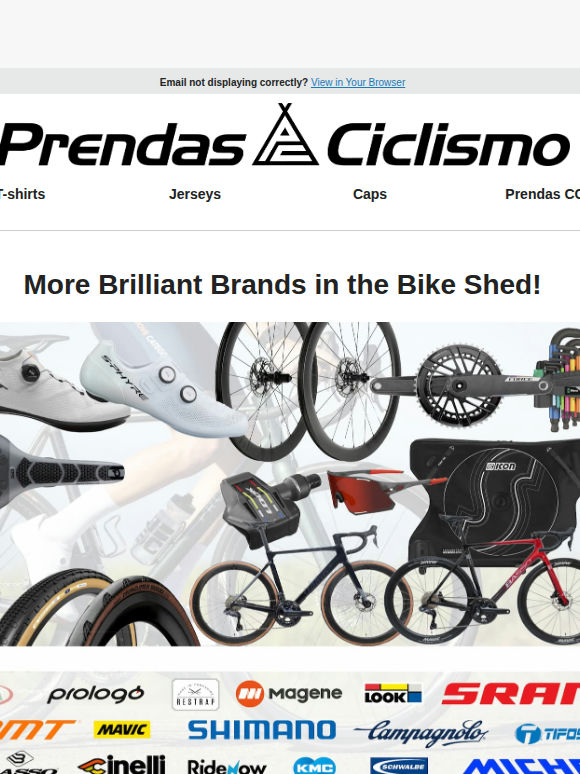 New Items from Top Brands to the Bike Shed!