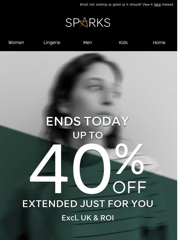 Up to 40% off – last call 🚨