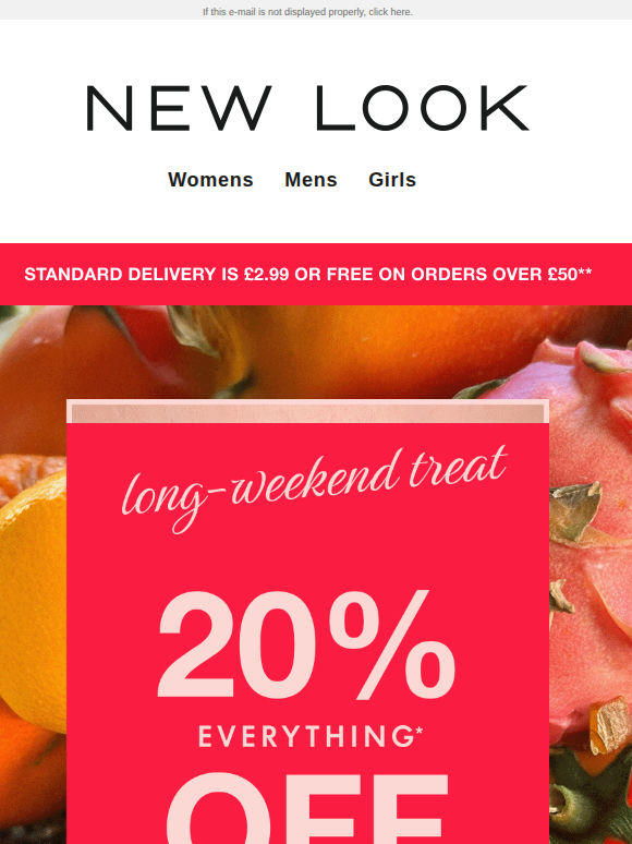 TWO DAYS ONLY: 20% off EVERYTHING