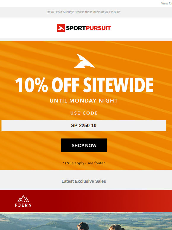 Up to 69% Off: Fjern Apparel | Calvin Klein & Tommy Hilfiger Underwear | Big Agnes | Summer Hiking | Santini Cycling Clothing