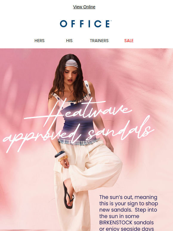 HEATWAVE APPROVED SANDALS INSIDE