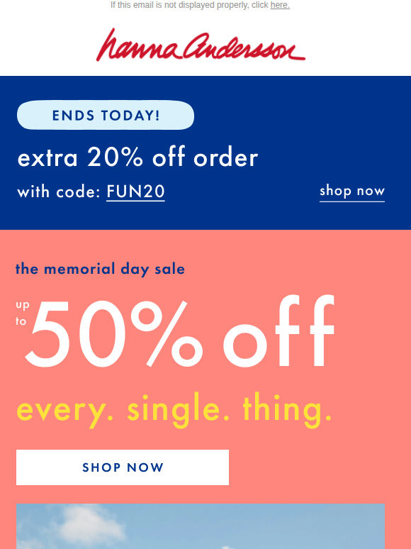 Extra 20% Off ENDS TODAY❗