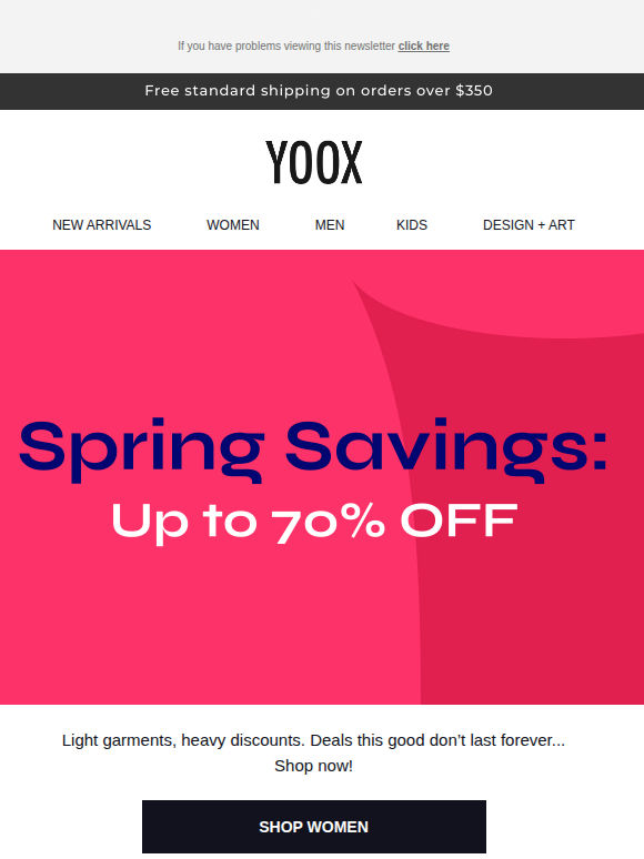 The ultimate spring sale: up to 70% OFF >