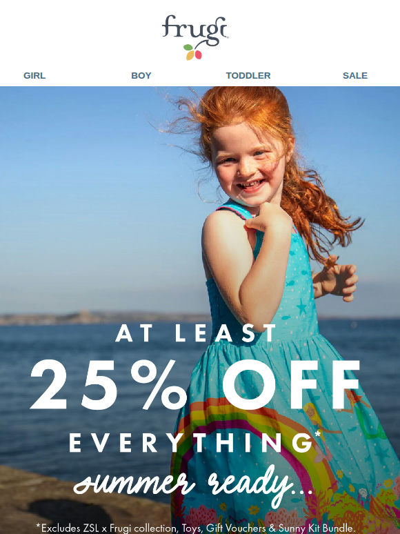25% off Everything - GO!