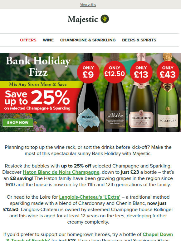 Time to restock? Save 25% on fizz