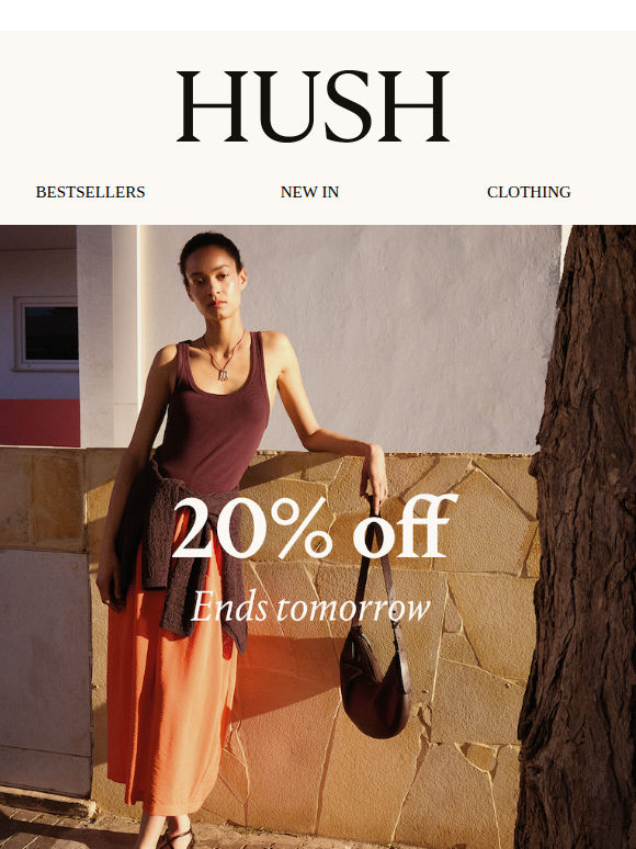 20% off | ends tomorrow