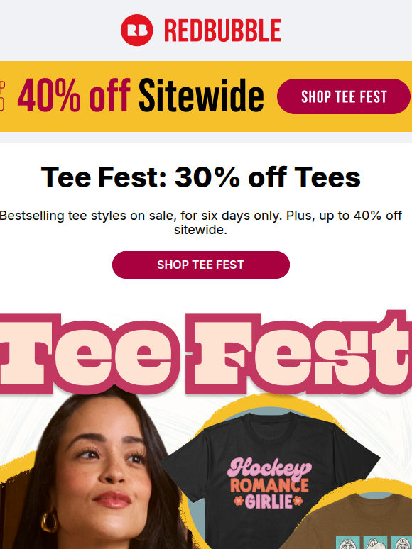 We Never Do This: 30% Off Bestselling Tees 🎉