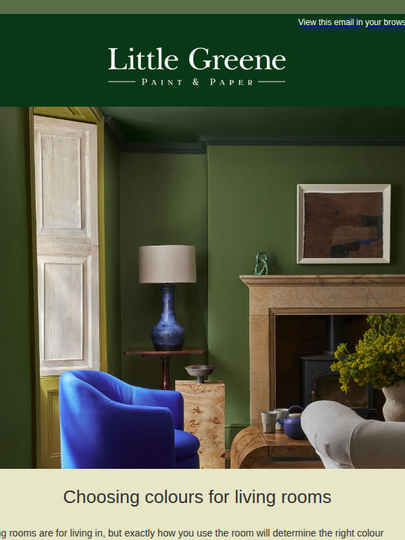 Choosing a living room colour