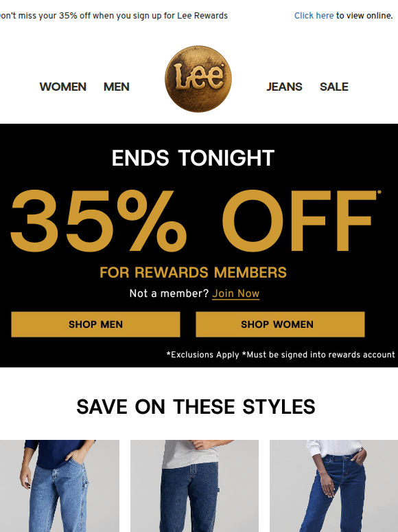 Ends tonight! 35% off for Members