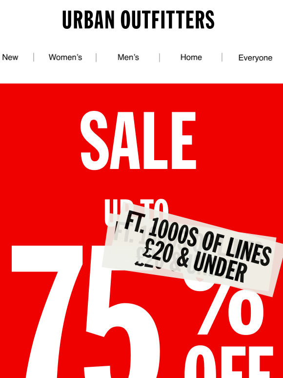 FURTHER REDUCTIONS UP TO 75% OFF