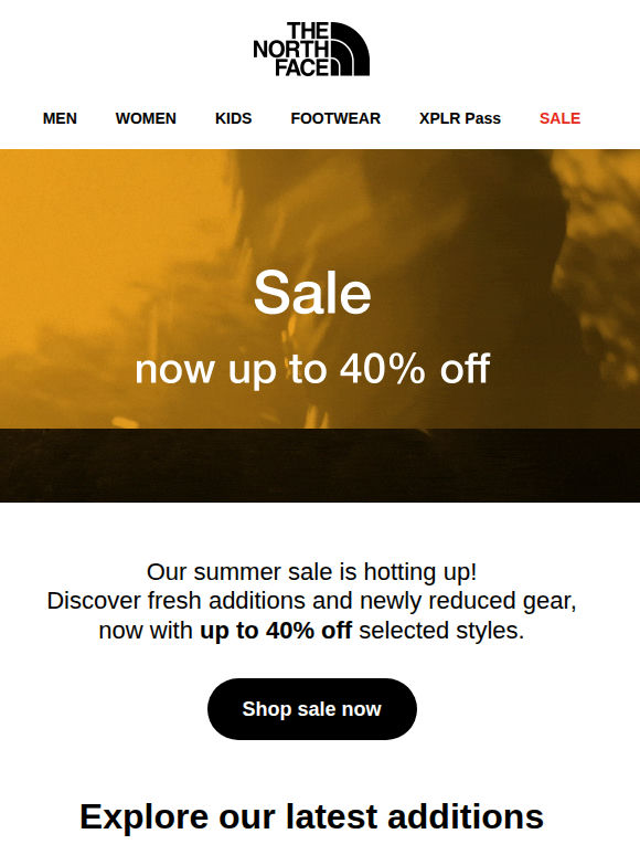 Sale just got bigger - up to 40% off
