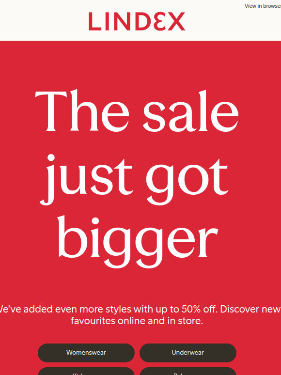 More styles added to our sale