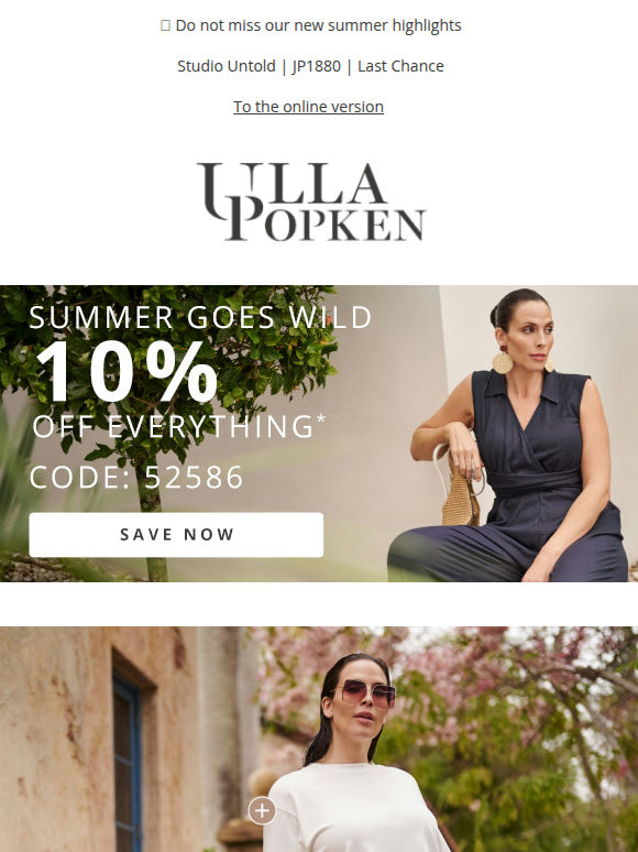 10% OFF EVERYTHING: your July deal is here💥