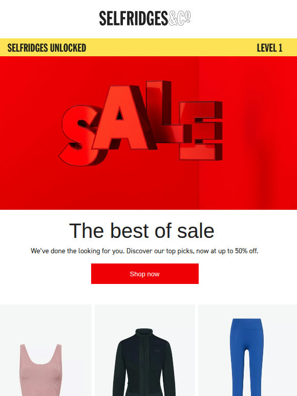 Top picks: up to 50% off