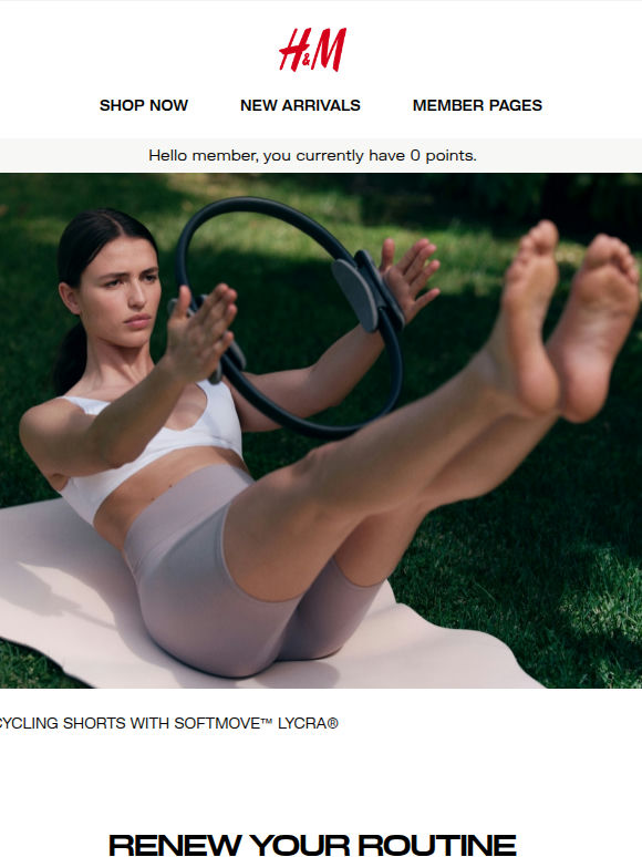 H&M Move Pilates edit