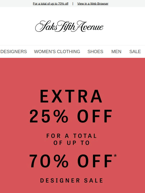 Yes, you can now take an extra 25% off