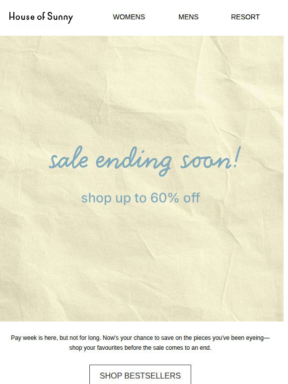 Sale Ends Soon