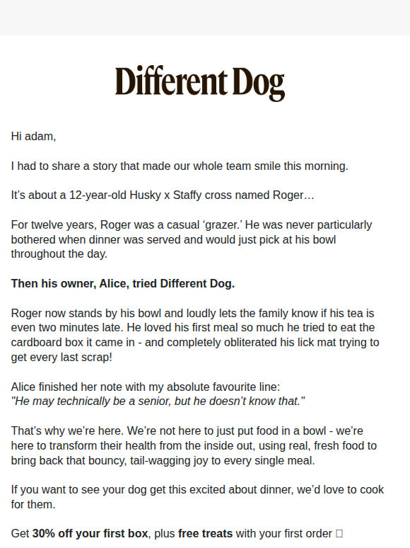 We read every review - this one made us smile! 🙂