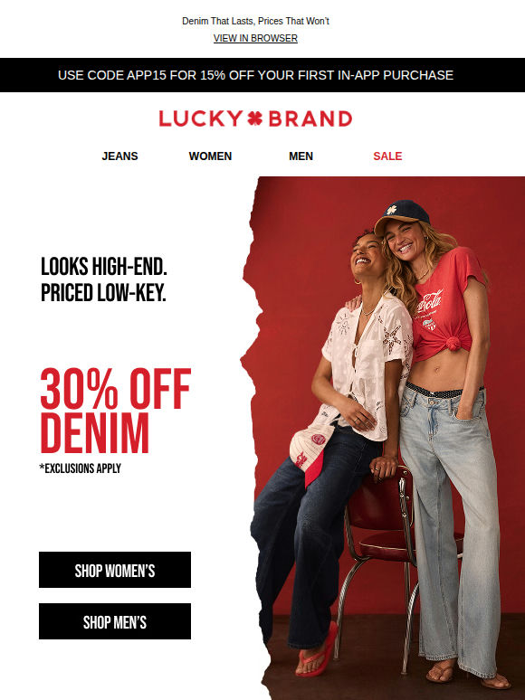 Sale Alert: 30% Off Denim!!