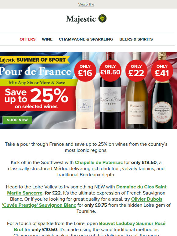 Pour de France: Save up to 25% on French wine