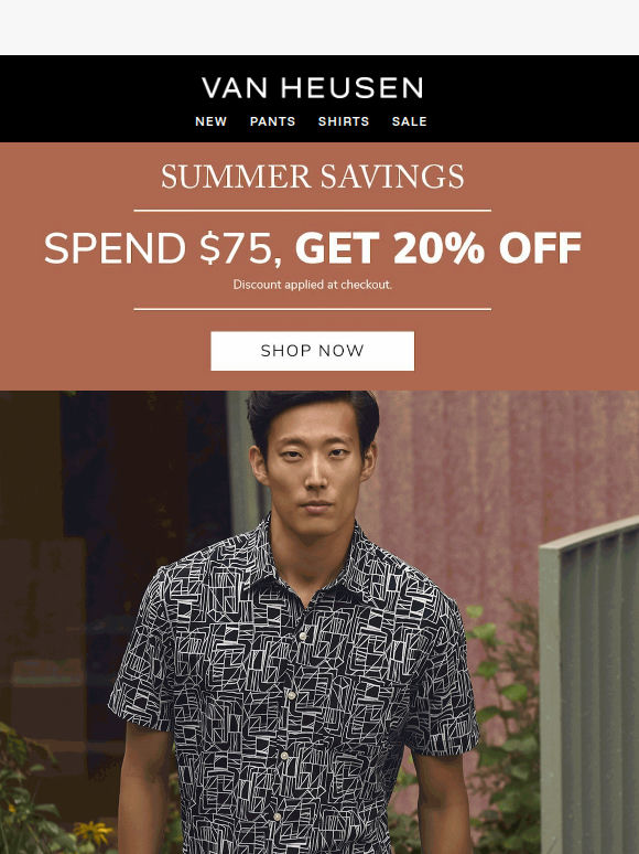 Spend $75, Get 20% OFF 😎