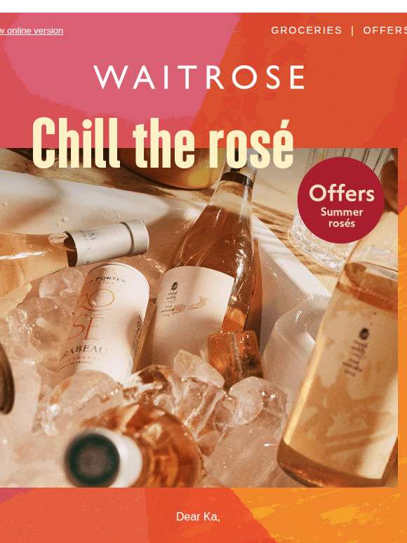 There's offers on picnic-ready rosé 🙌