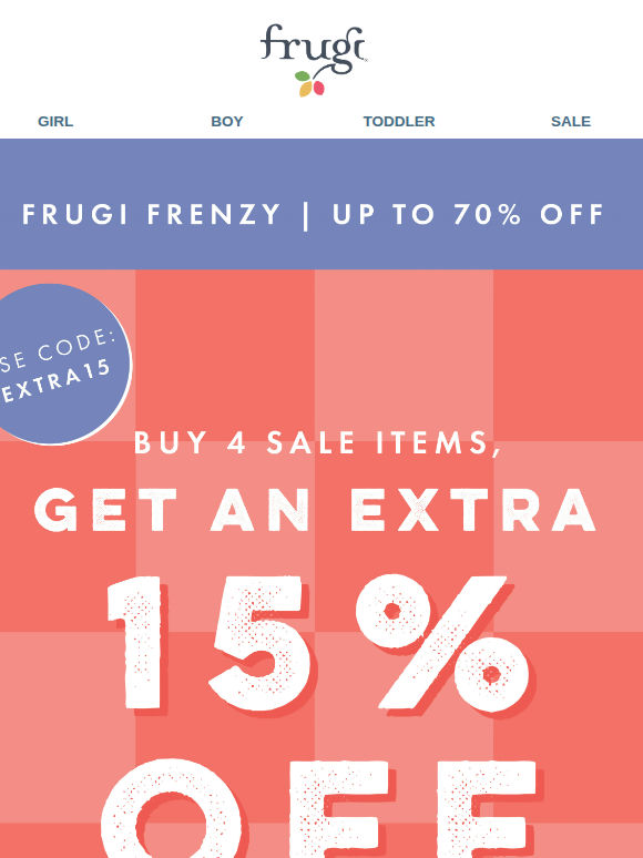 EXTRA 15% off Sale = Extra Smiles