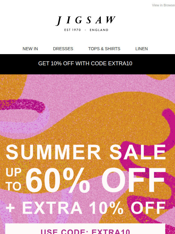 Extra 10% Off | Summer Sale
