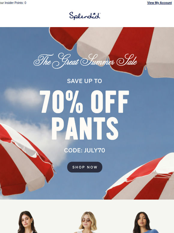 Save Up to 70% OFF Pants